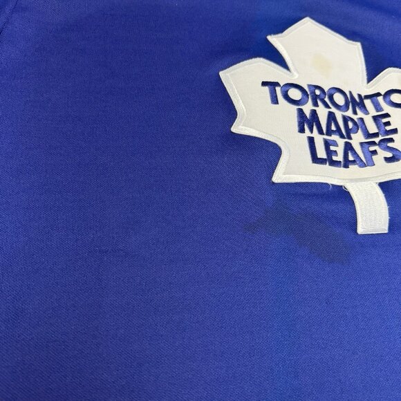Vintage CCM Toronto Maple Leafs Jersey Mens Large Blue NHL 80s - Picture 5 of 16